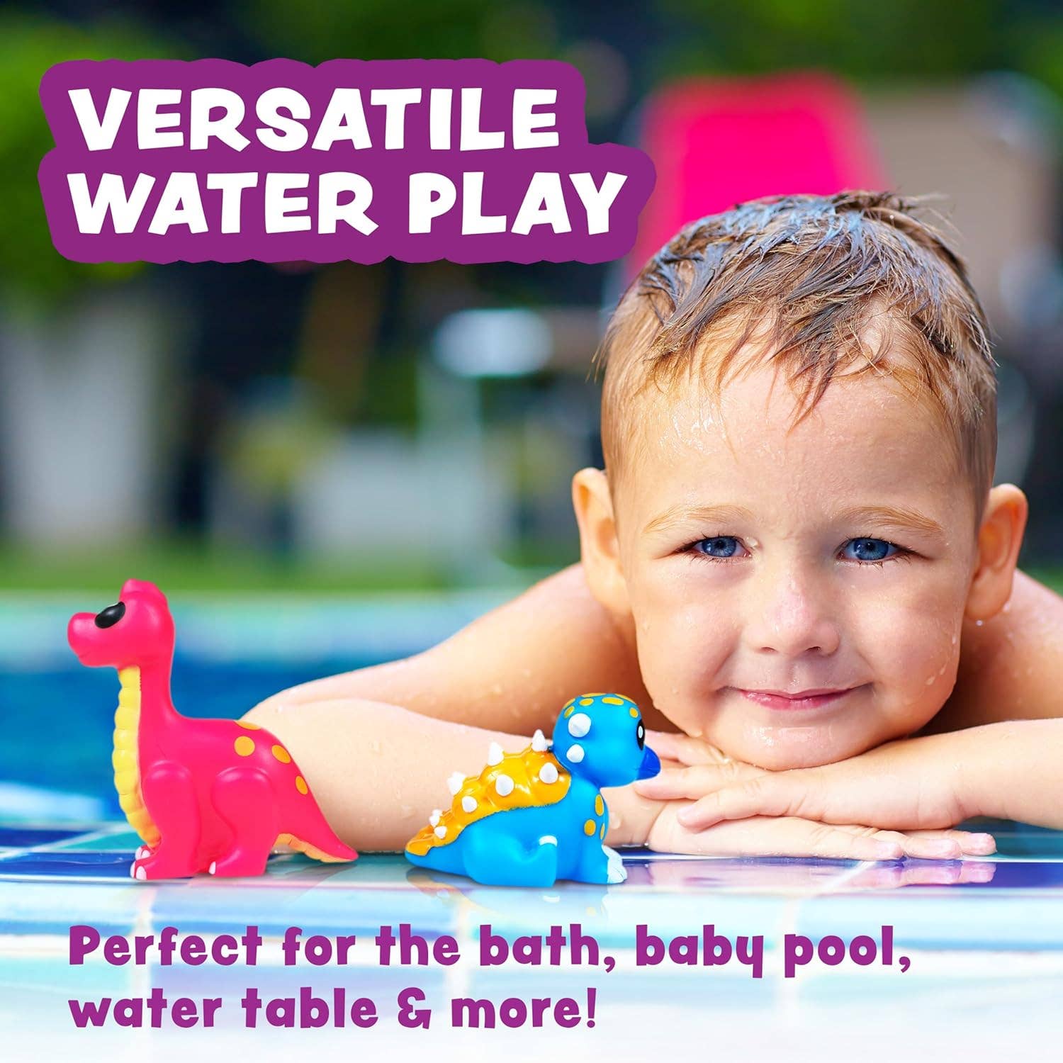 Tub Works® Dinosaur Mold Free Bath Toys, 6 Pack