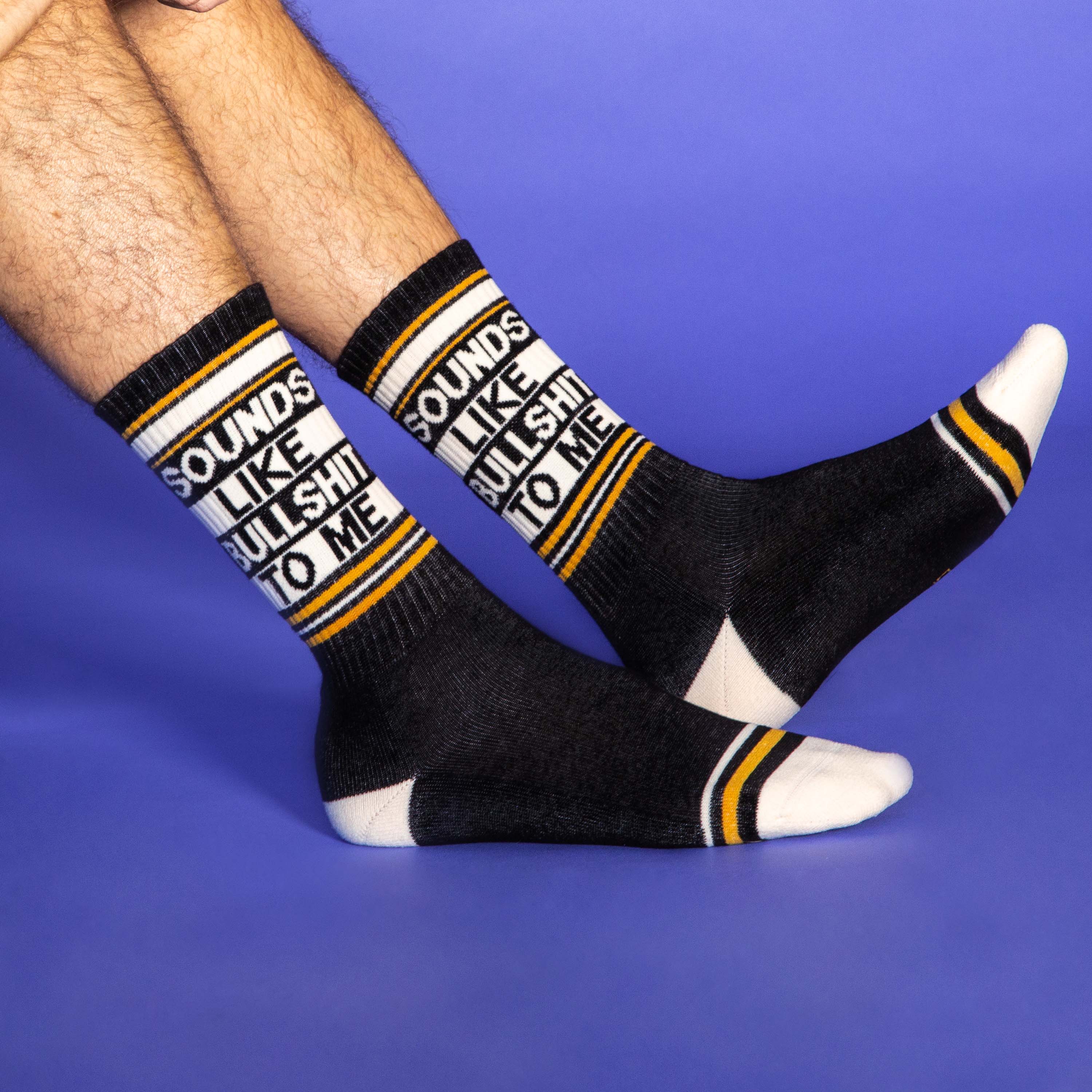 Sounds Like Bullsh*t To Me Gym Crew Socks