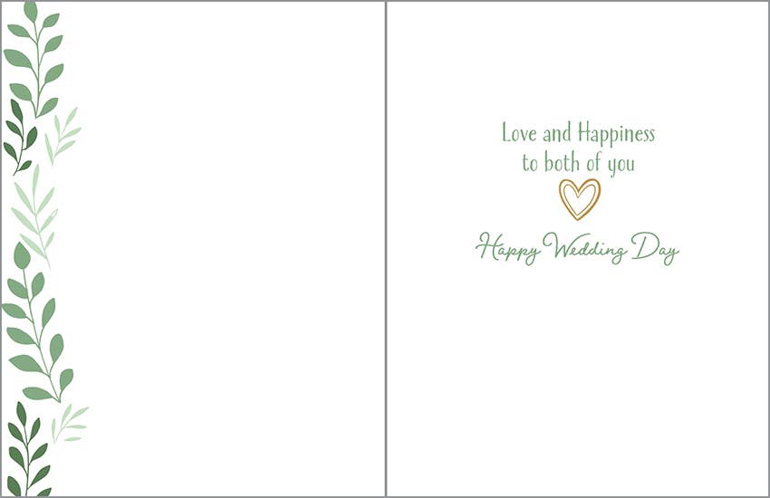 Wedding Greeting Card - Heart a Top Cake