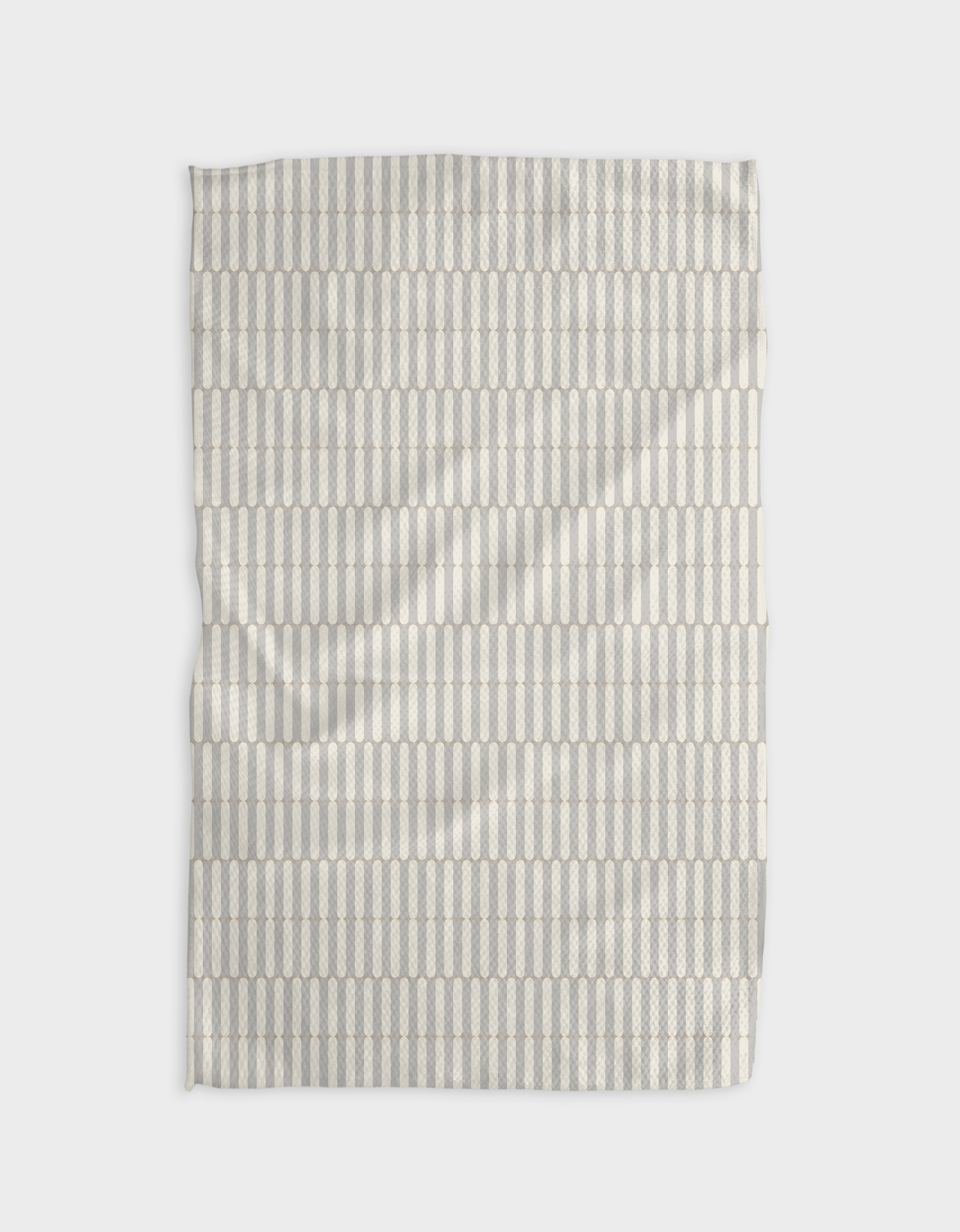 Geometry Rideaux Neutre  Tea Towel