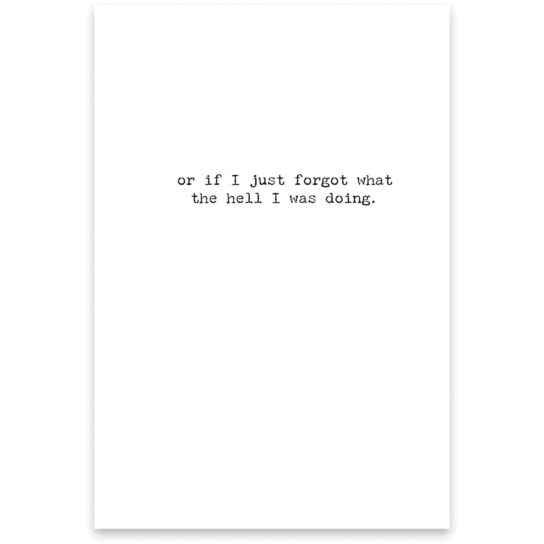 Free Time Greeting Card - Age