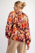 Printed Mirabelle Satin Blouse FINAL SALE
