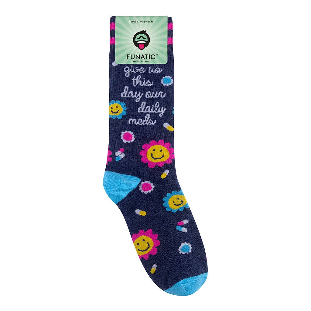 Give Us This Day Our Daily Meds Socks