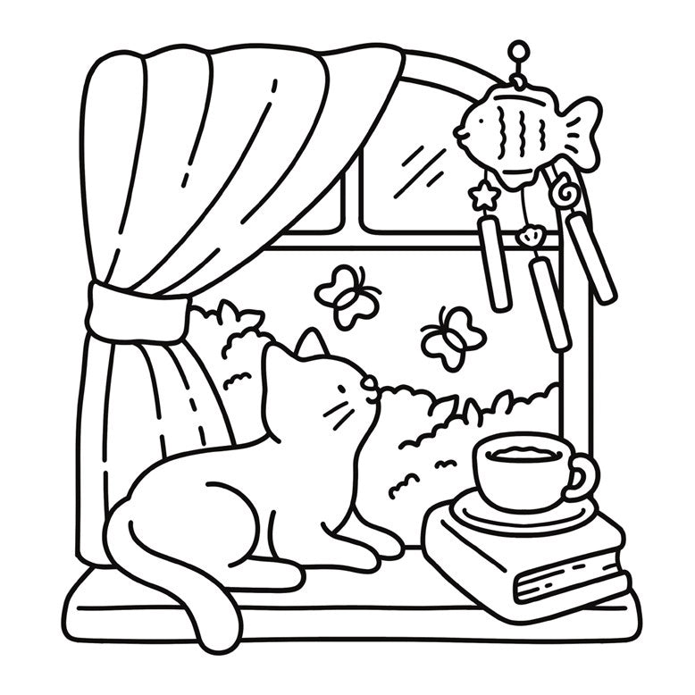 Cat Moments: Meow Life Coloring Book | Cat Lover Coloring Book