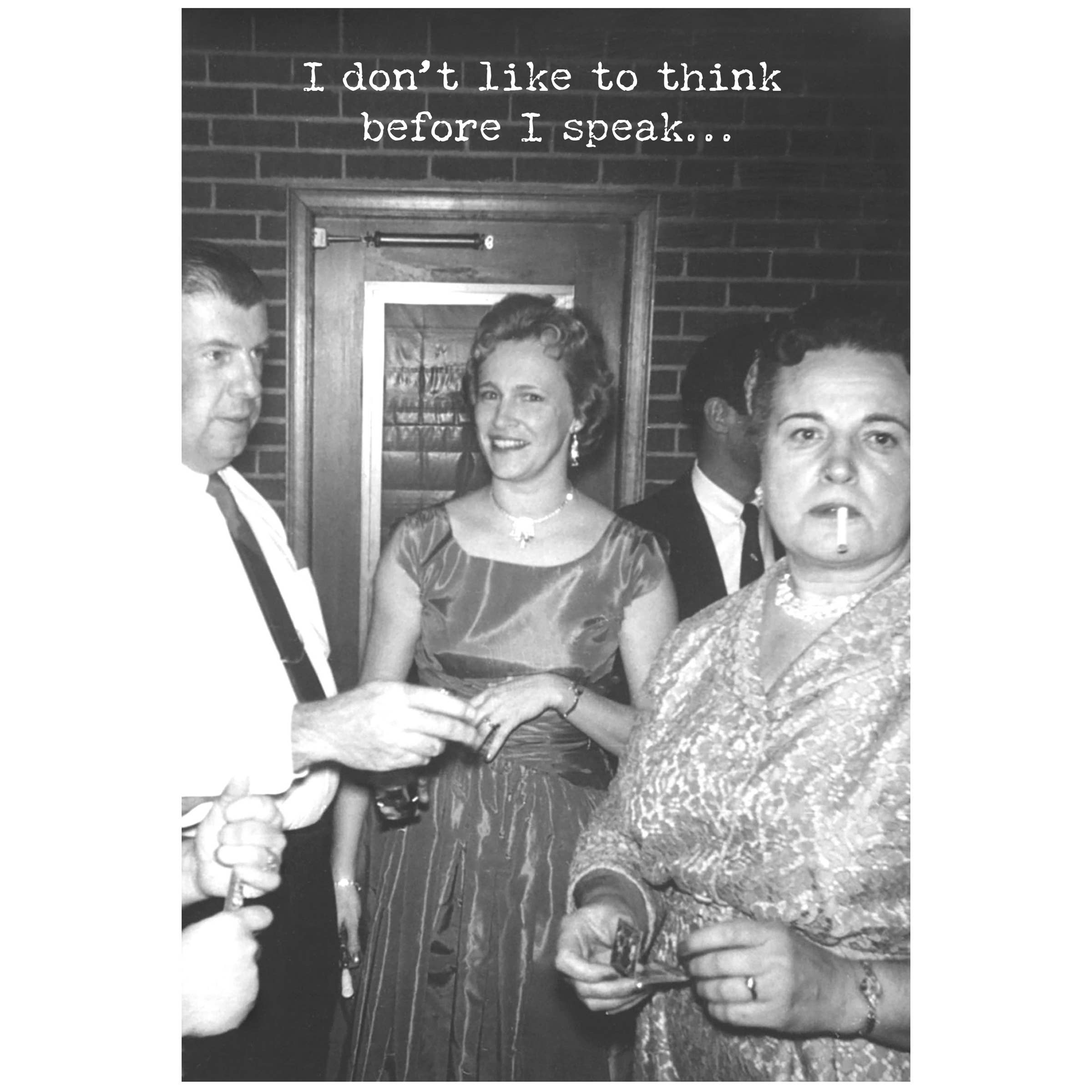 Think Before Greeting Card