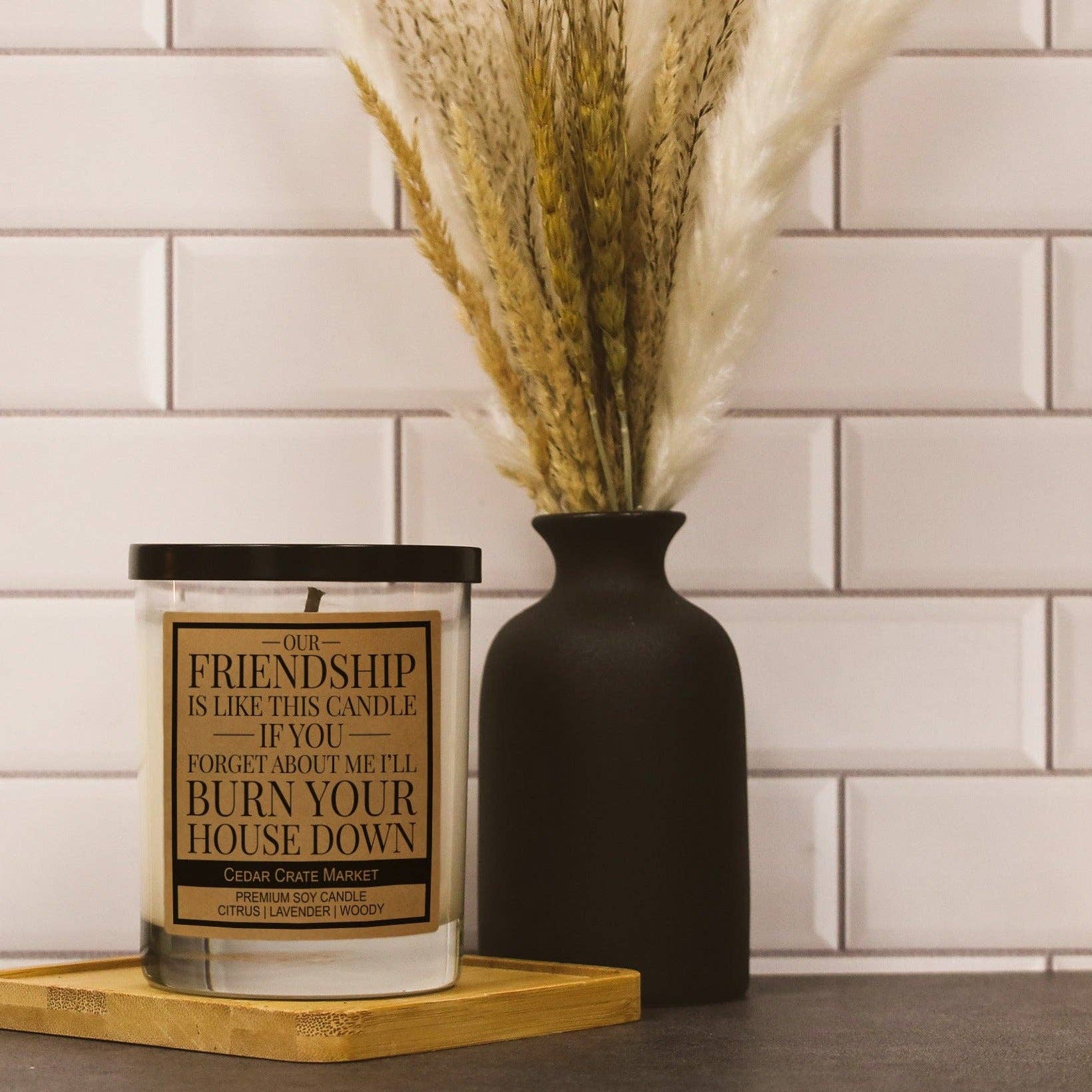 Our Friendship Is Like This Candle | Funny Best Friend Gift
