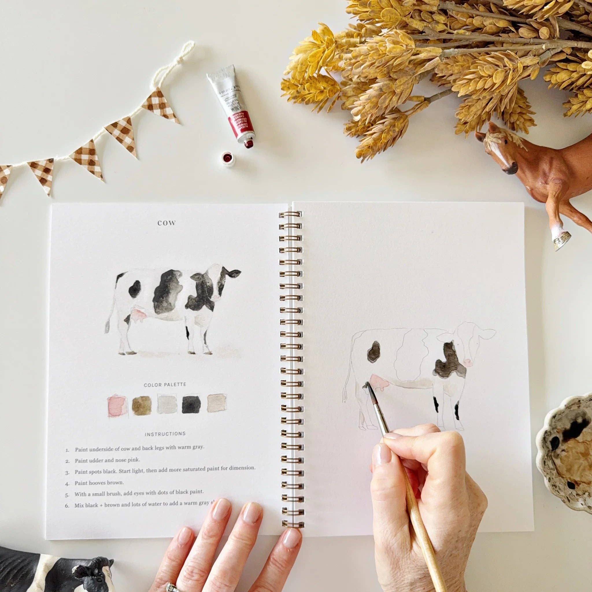 Emily Lex Farm Watercolor Workbook