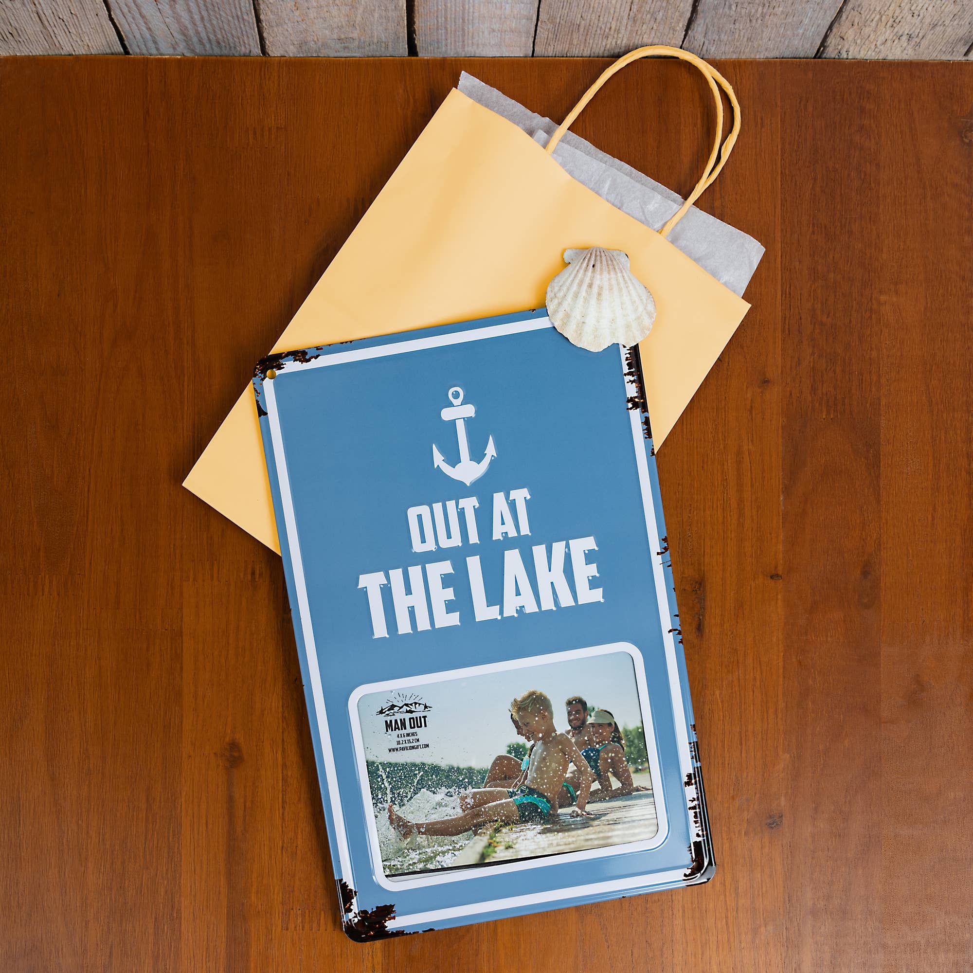 Out at the Lake - 6" x 4" Tin Photo Frame