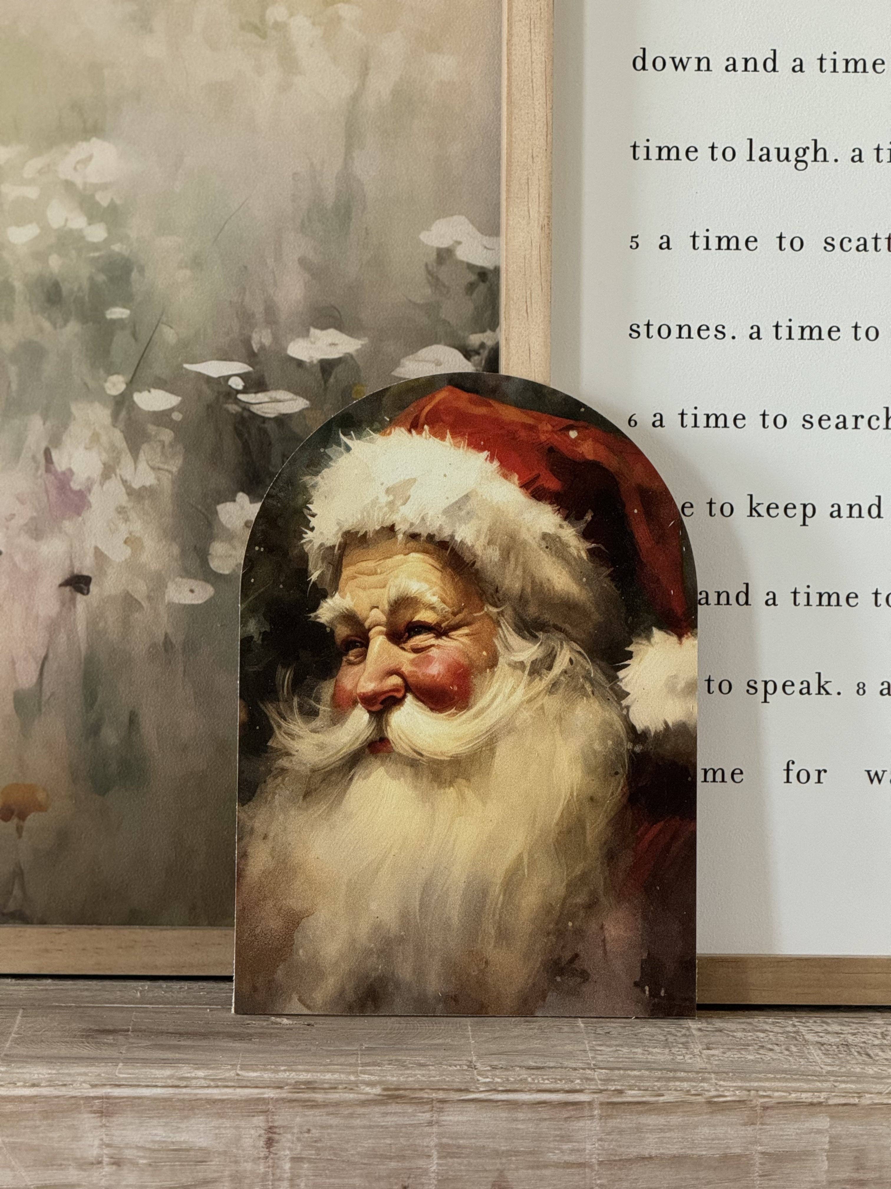 Vintage Santa Christmas Decor