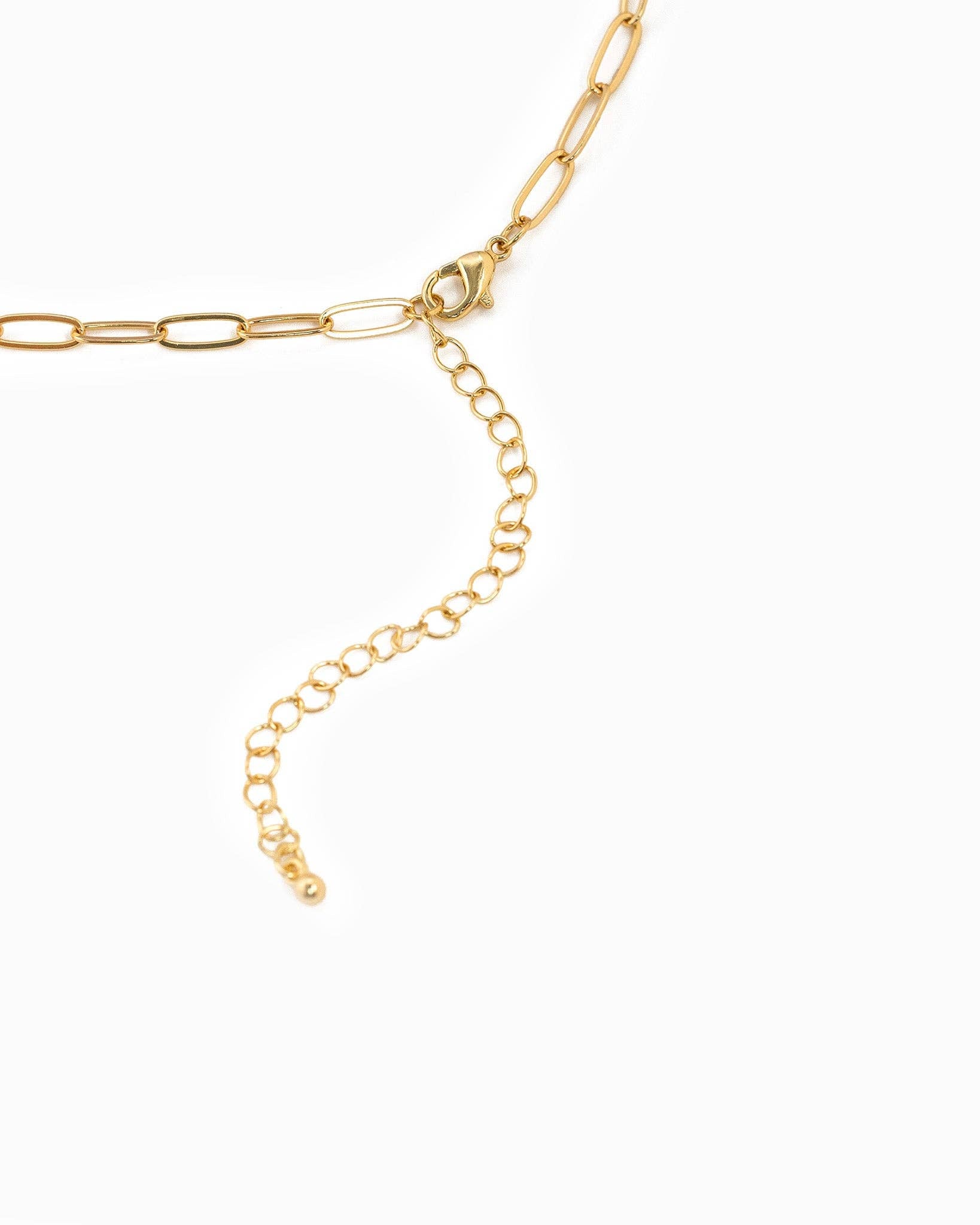 Multi Pearl Bow Charm Necklace