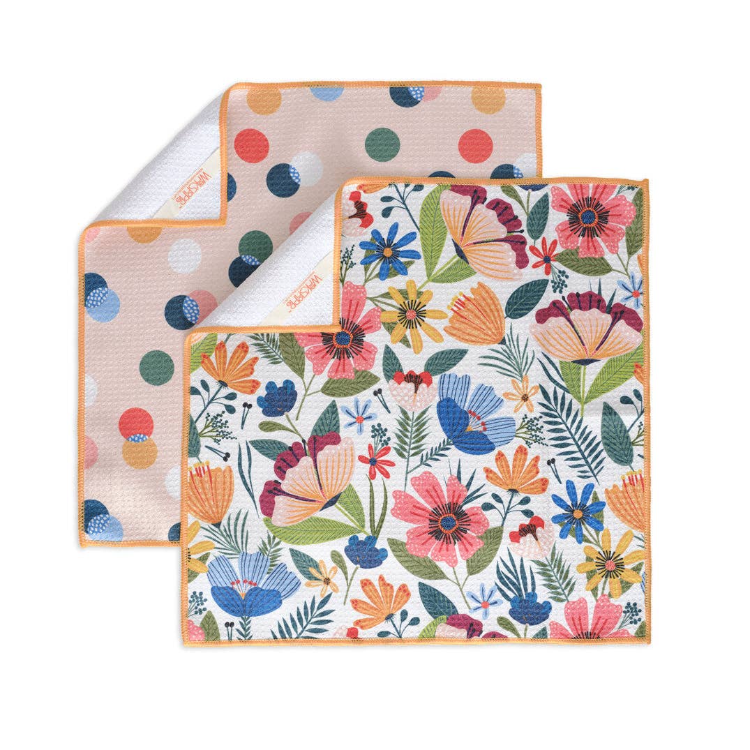 Field Of Flowers All Purpose Microfiber Towel Set