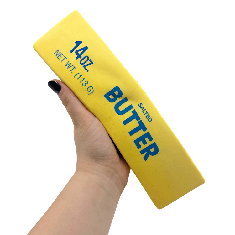 FUN DOH jumbo butter squishy slow-rise stress relief sensory fidget toy shaped like a stick of butter