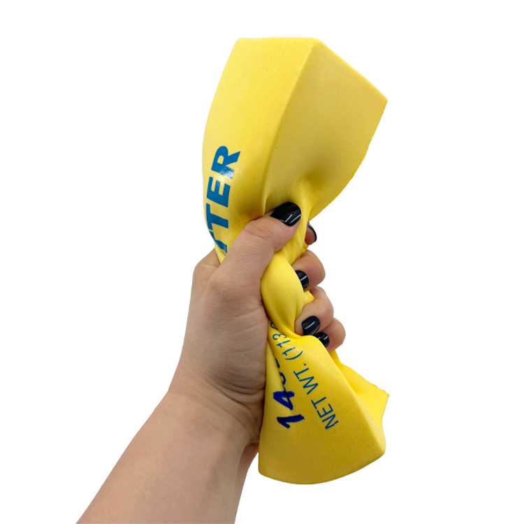 FUN DOH jumbo butter squishy slow-rise stress relief sensory fidget toy shaped like a stick of butter