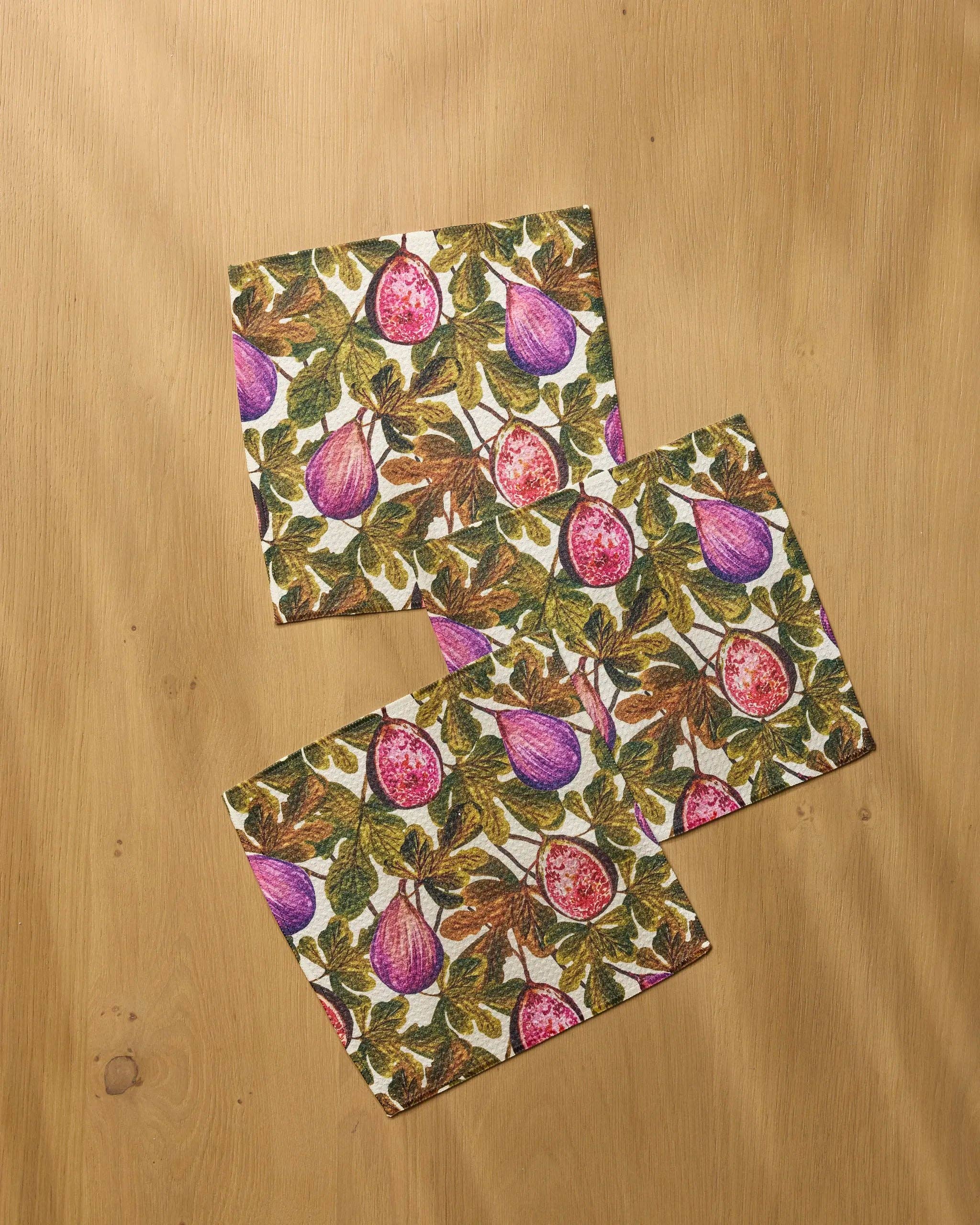 geometry-wild-fig-dishcloth-set