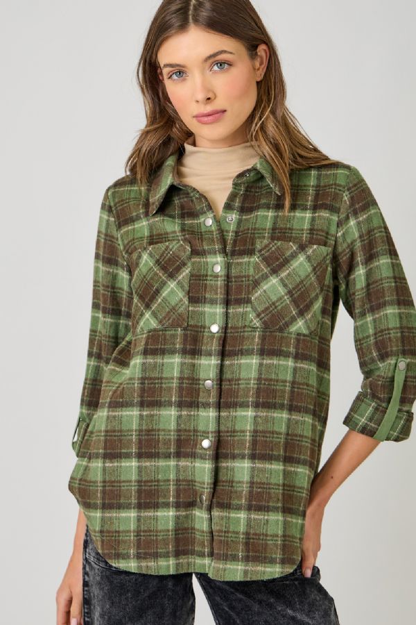 Plaid Shirt Jacket