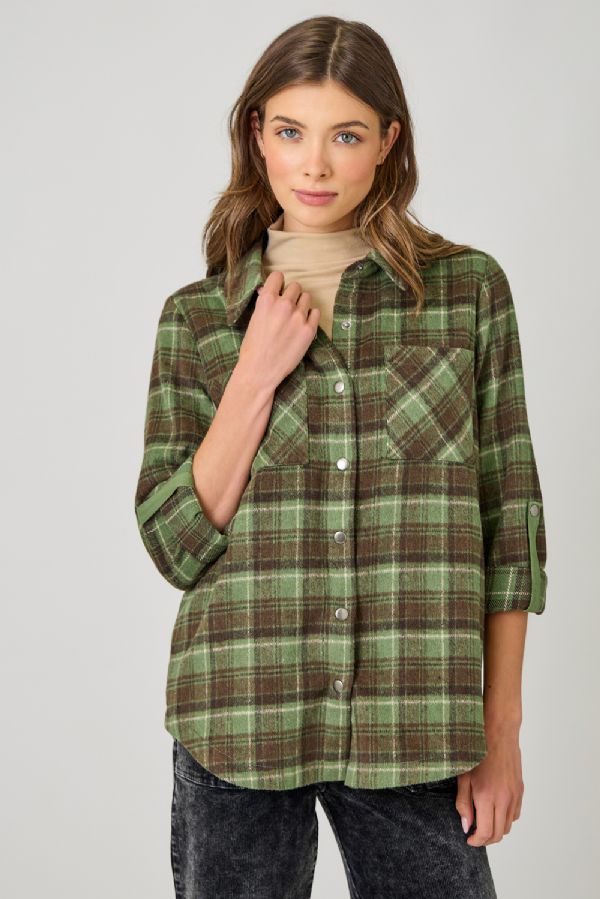 Plaid Shirt Jacket