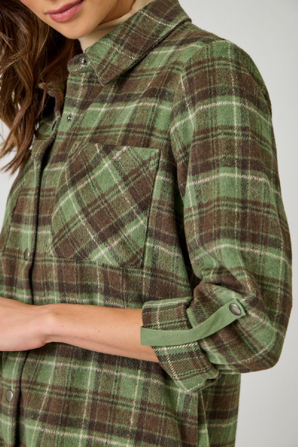Plaid Shirt Jacket
