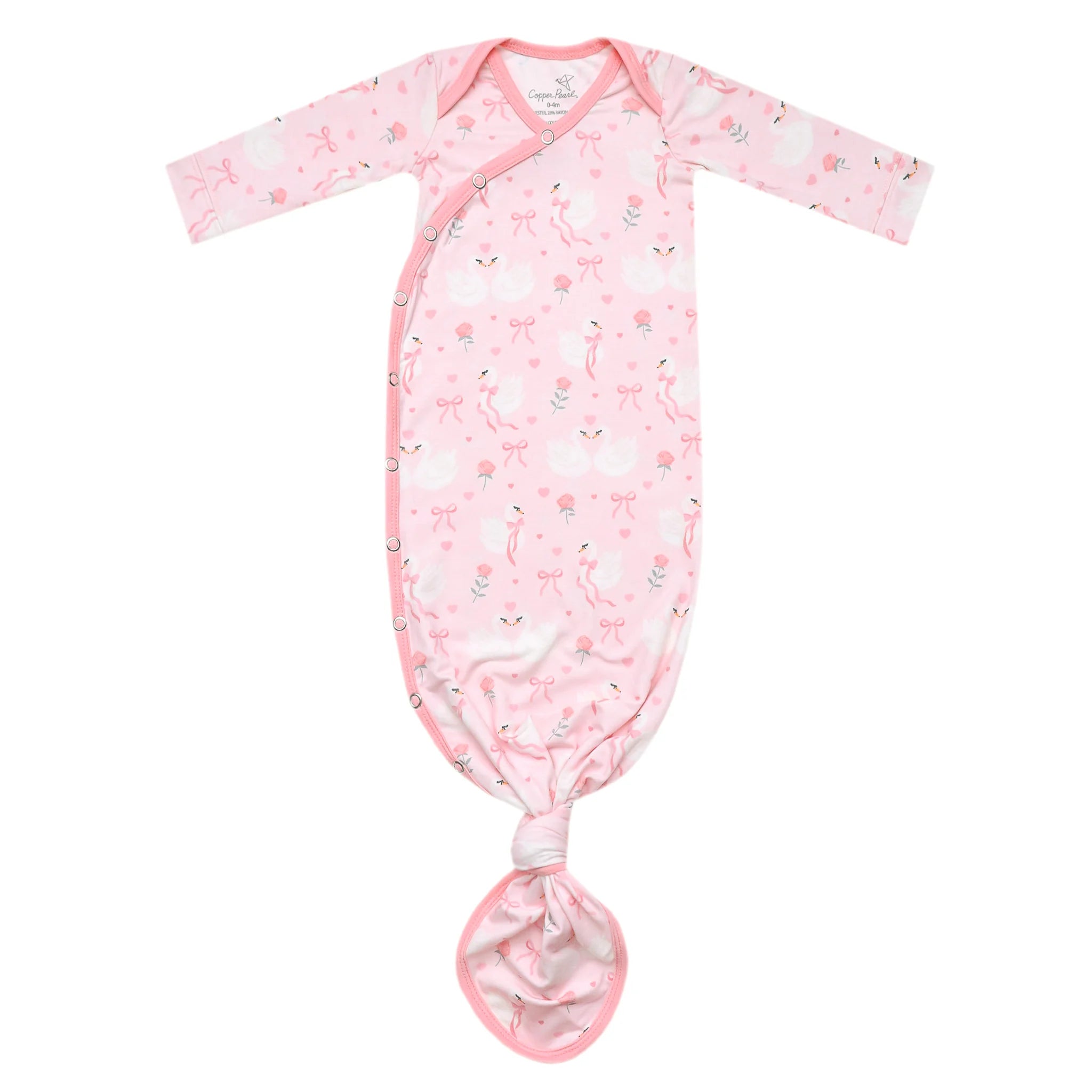 Adelia Copper Pearl Knotted Gown