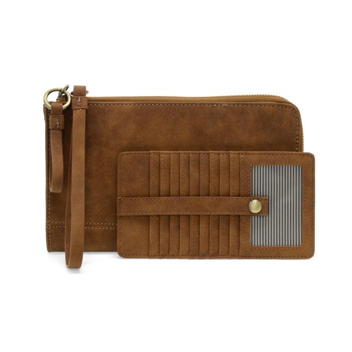 Karina Faux Suede Convertible Wristlet/Crossbody