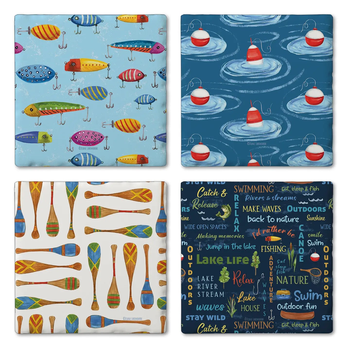 Lake Livin Coasters Set of 4