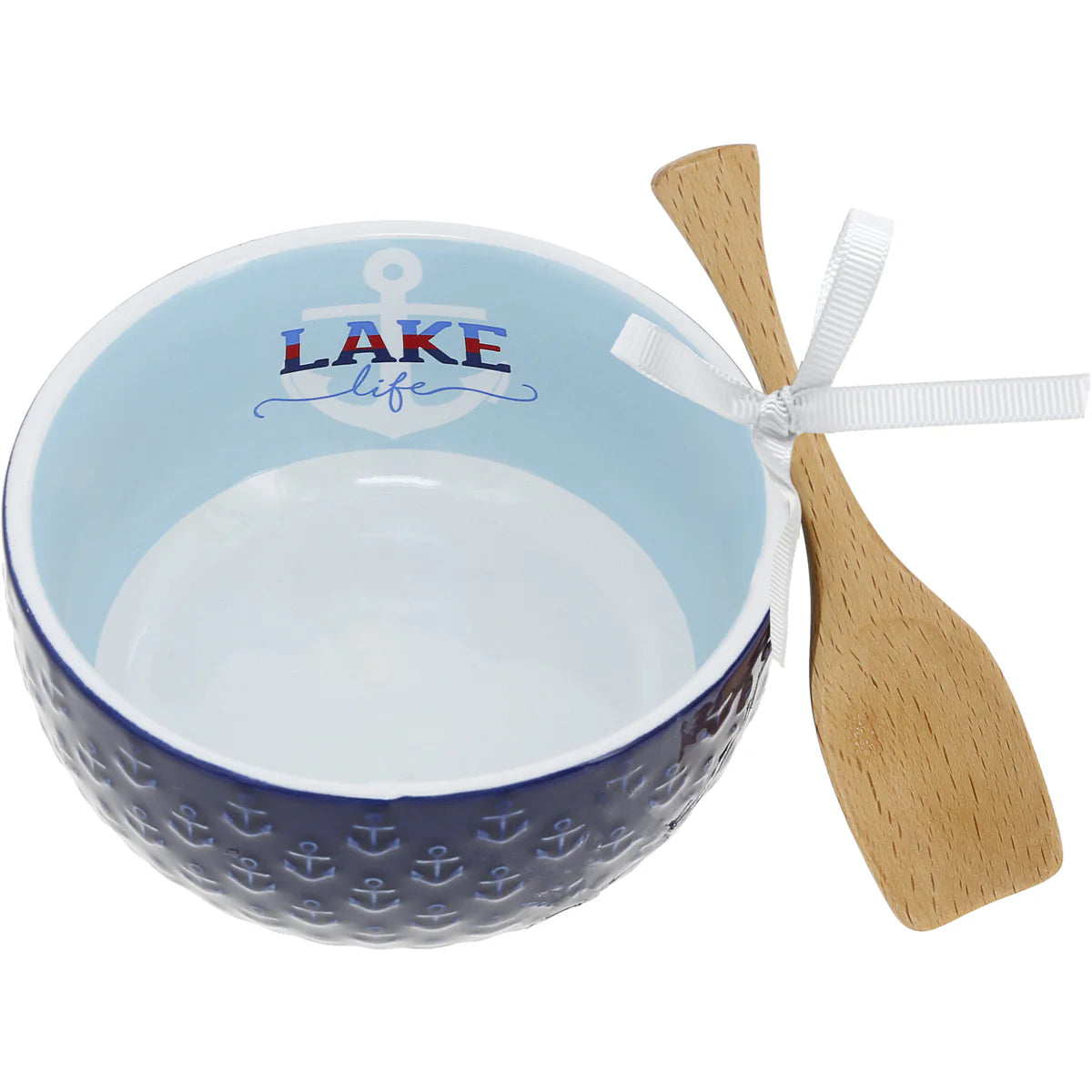 Lake Life Bowl & Wood Spoon Set