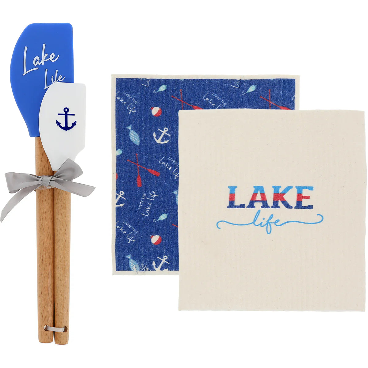 Lake Life Spatula & Dish Cloth Set