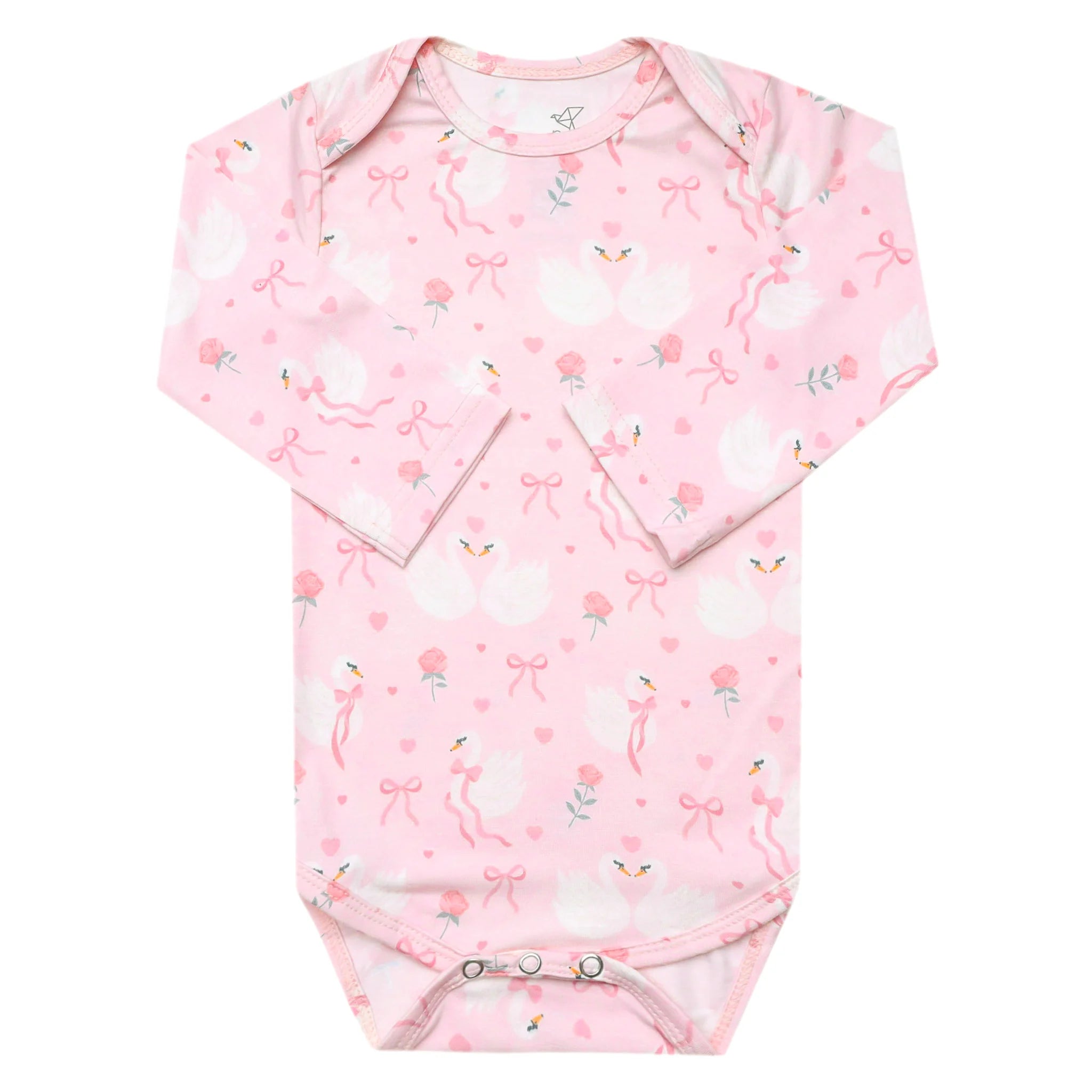 Adelia Copper Pearl Long Sleeve Bodysuit