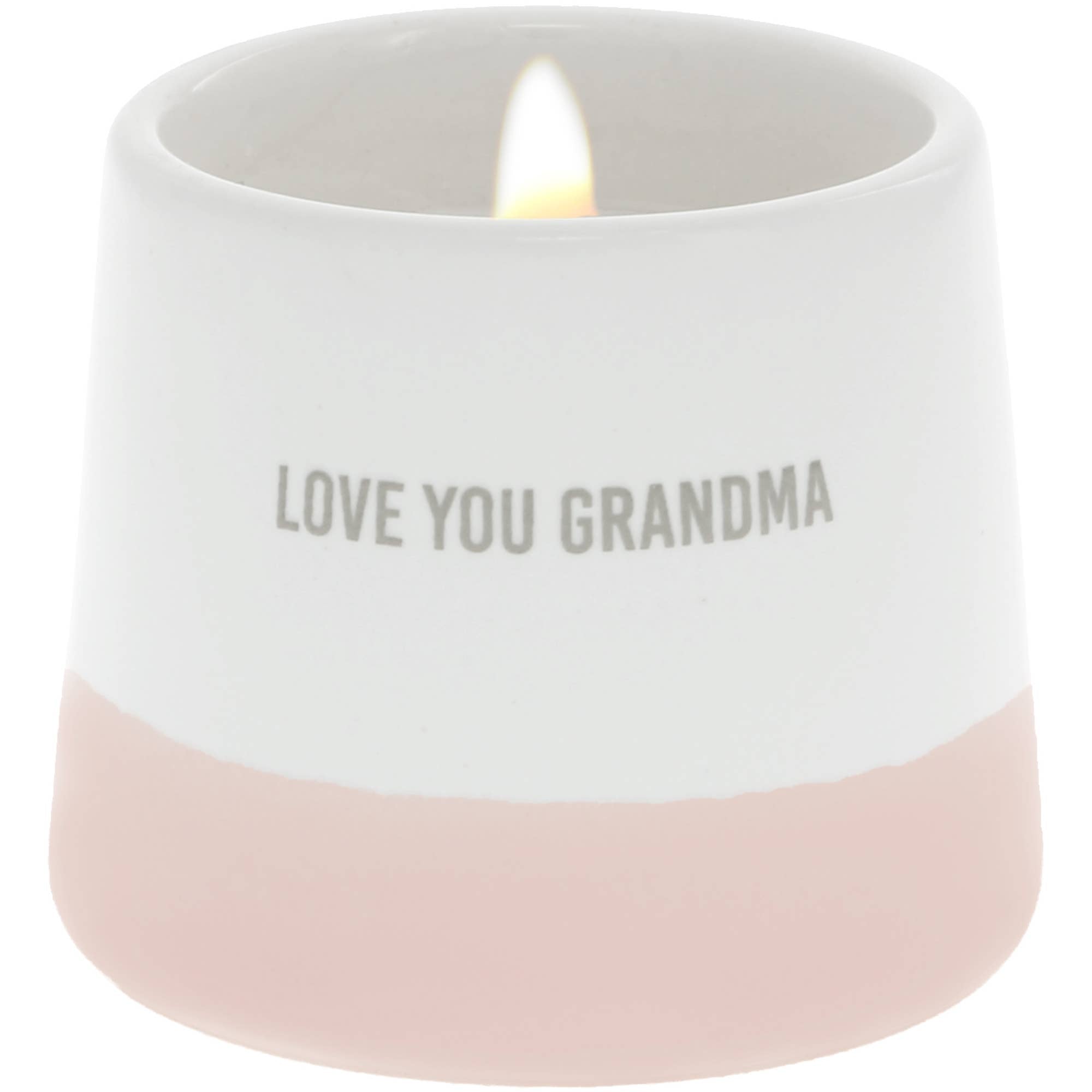 "Love You Grandma" wax reveal candle by Pavilion — a unique hidden message candle gift for grandma that reveals "You are so special" as the wax melts