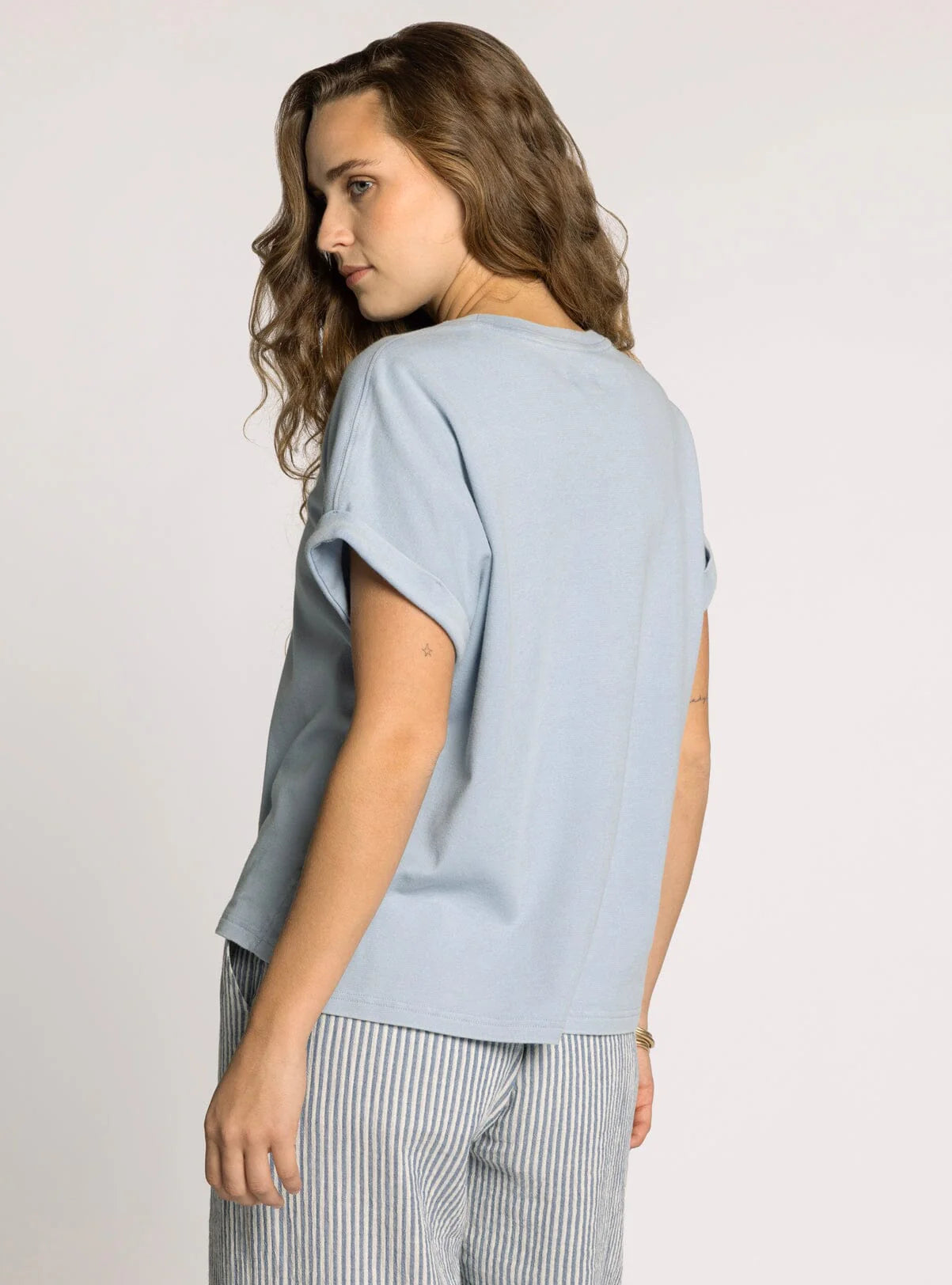 Nova Cuffed Short Sleeve Top