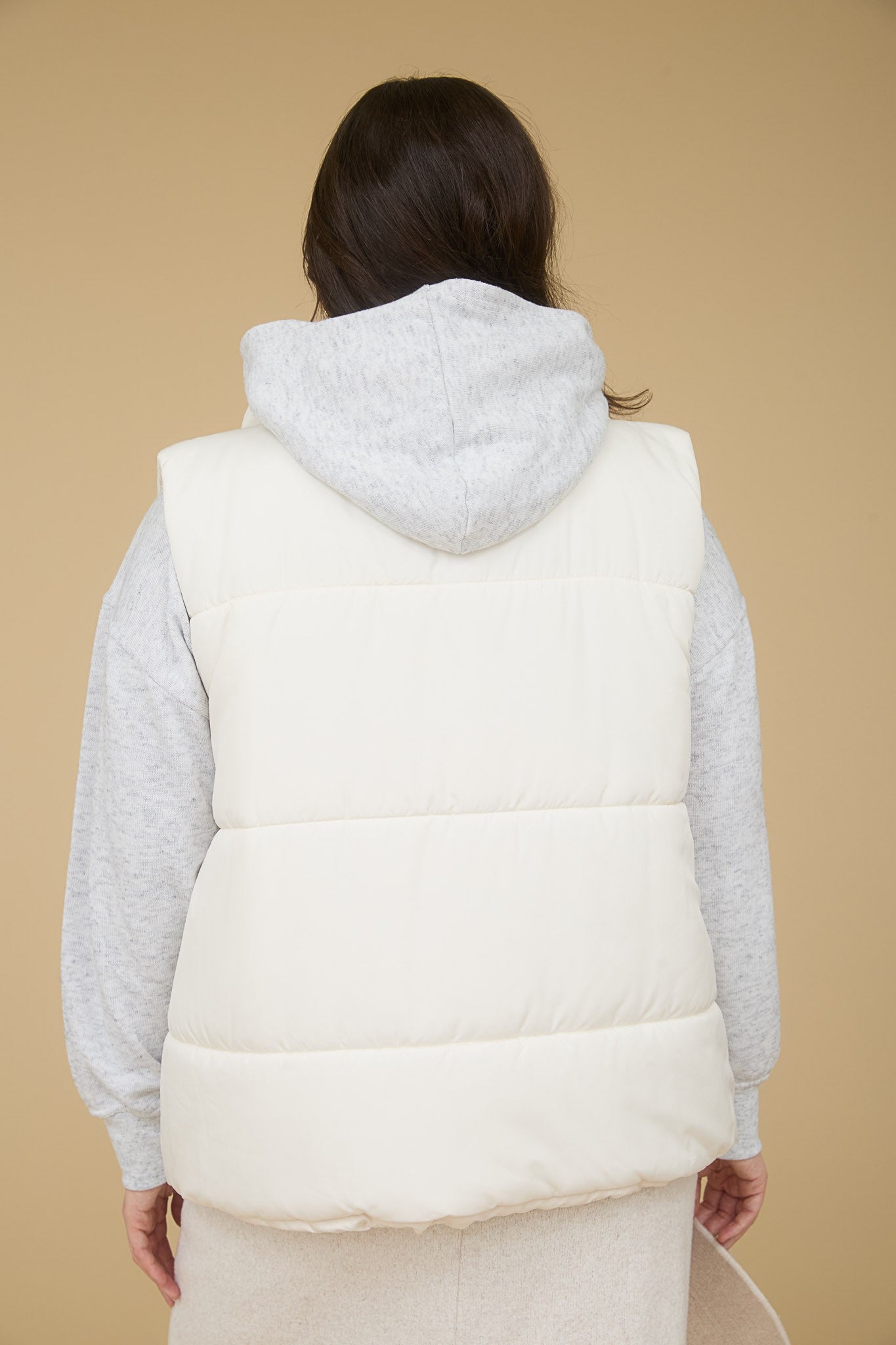 Plus Solid Color Puffer Vest
