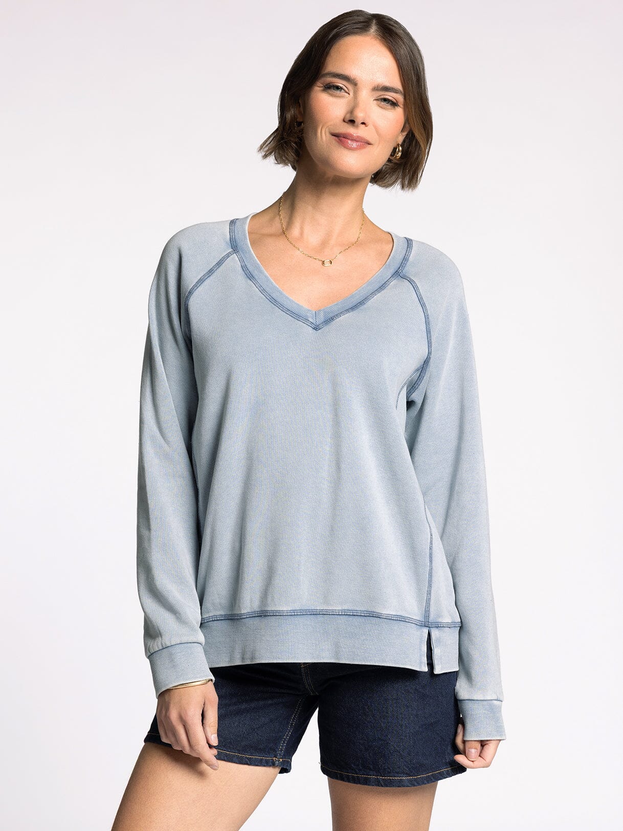 Ruby V-Neck Sweatshirt