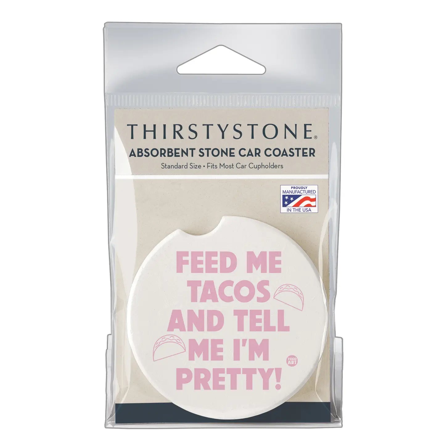 Feed Me Tacos Car Coaster