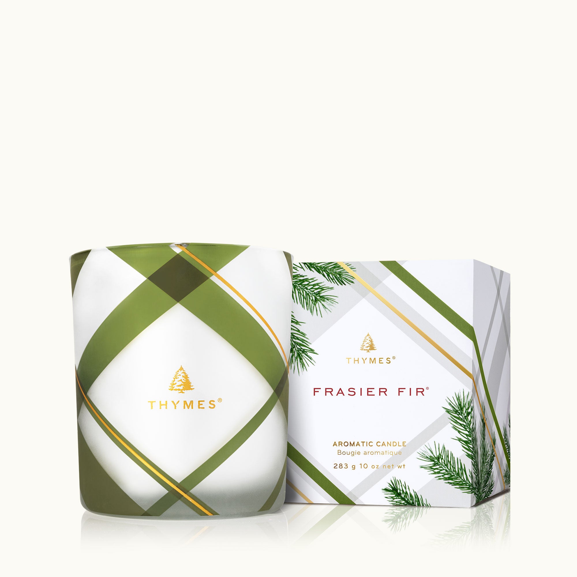 Frasier Fir Frosted Plaid 10oz Poured Candle
