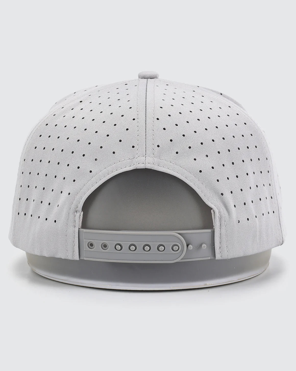 Waggle perforated snapback hat back adjustable closure