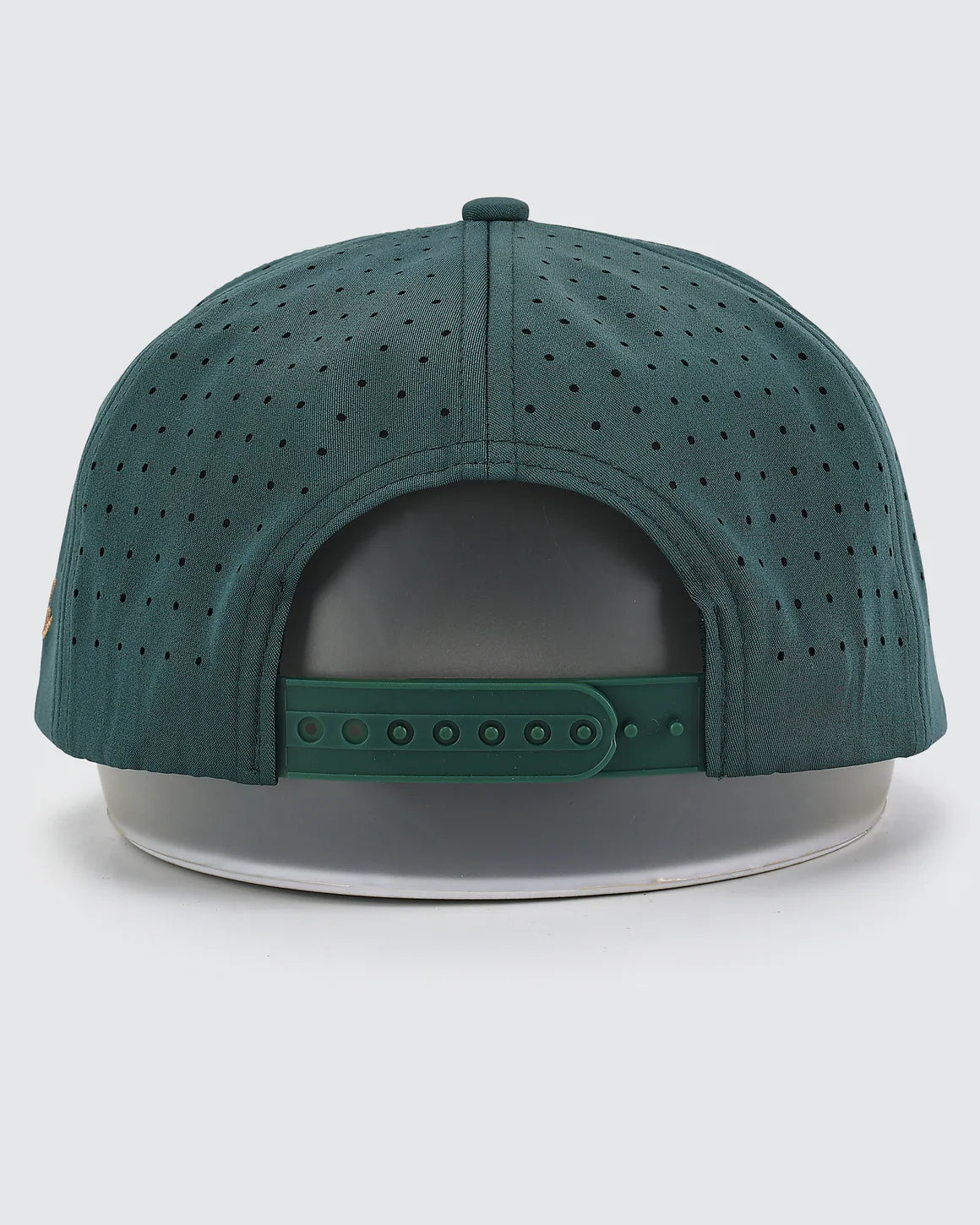 Waggle perforated snapback hat back adjustable closure
