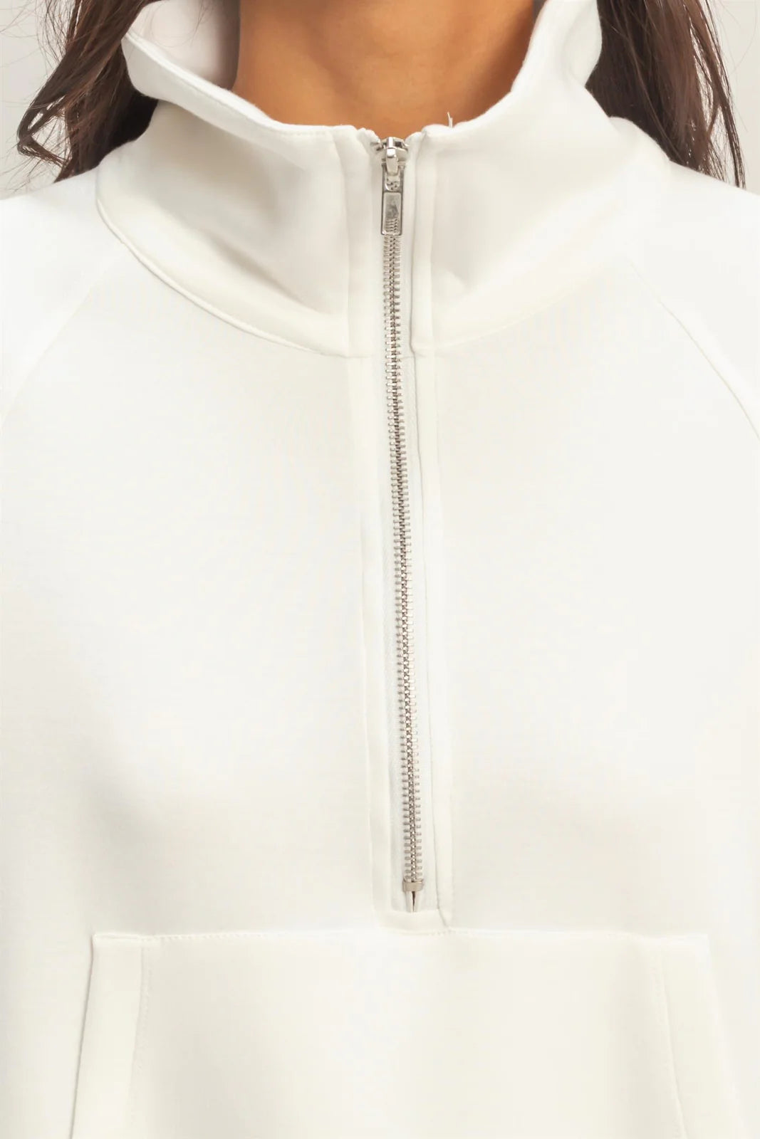 Half-Zip Collar Pullover Sweatshirt