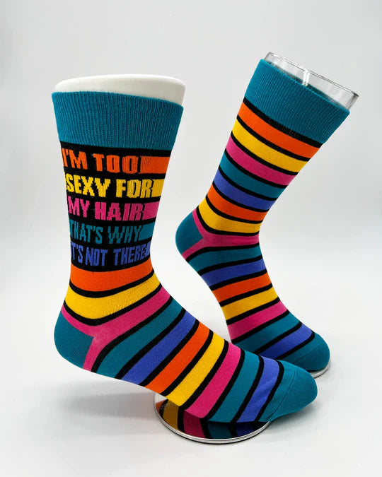 I'm Too Sexy for My Hair Mens Crew Socks