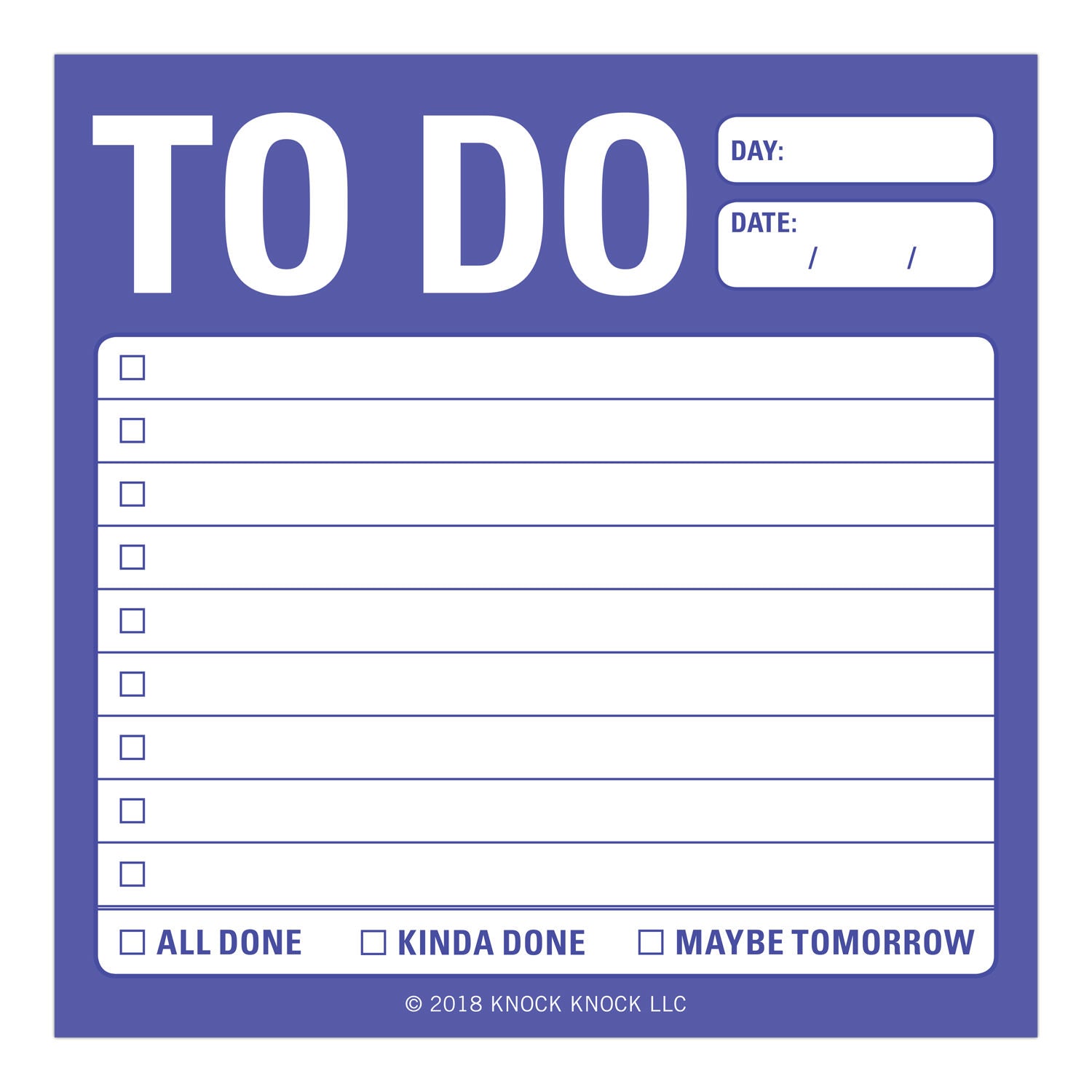 Knock Knock To Do Sticky Notes