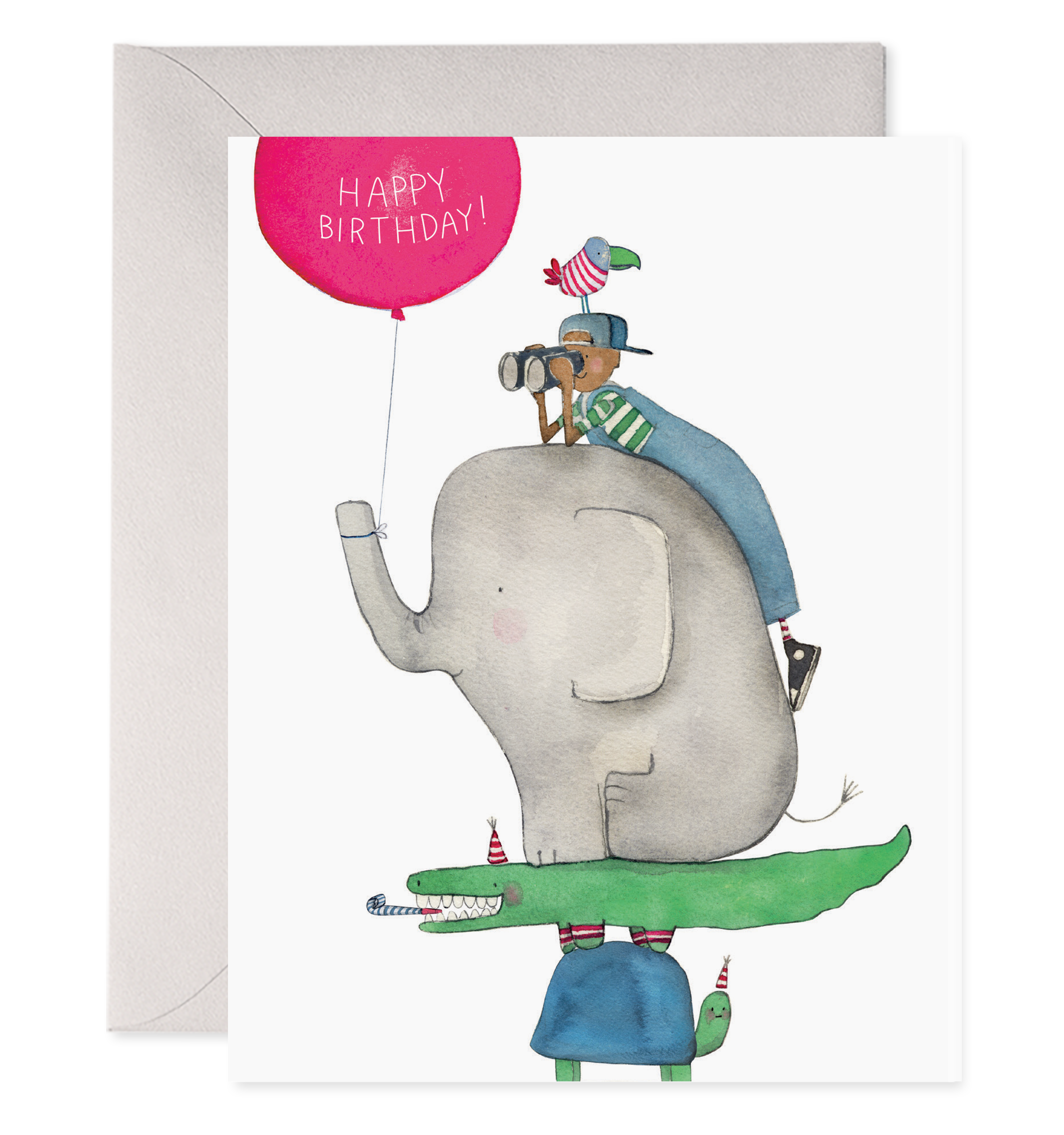 Animal Stack | Kids Birthday Greeting Card