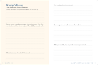 Grandpa's Story Memory Journal