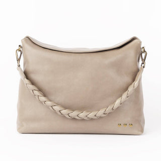 Shay Braided Strap Pebbled Leather Crossbody Bag