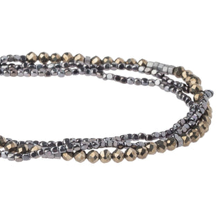 Scout Delicate Stone Pyrite Wrap Bracelet & Necklace