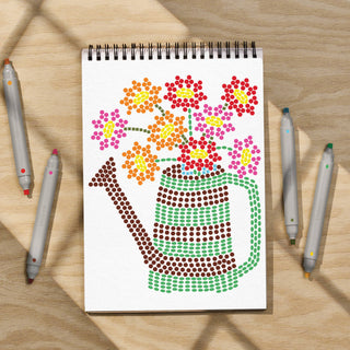FlowArt Stamp by Shape | Secret Garden | Meditative Mosaic Art Pad