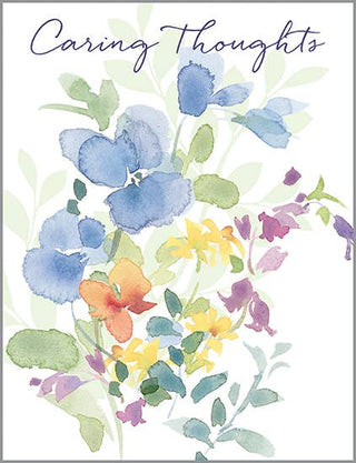 Thinking of You Greeting Card - Pansy Mix