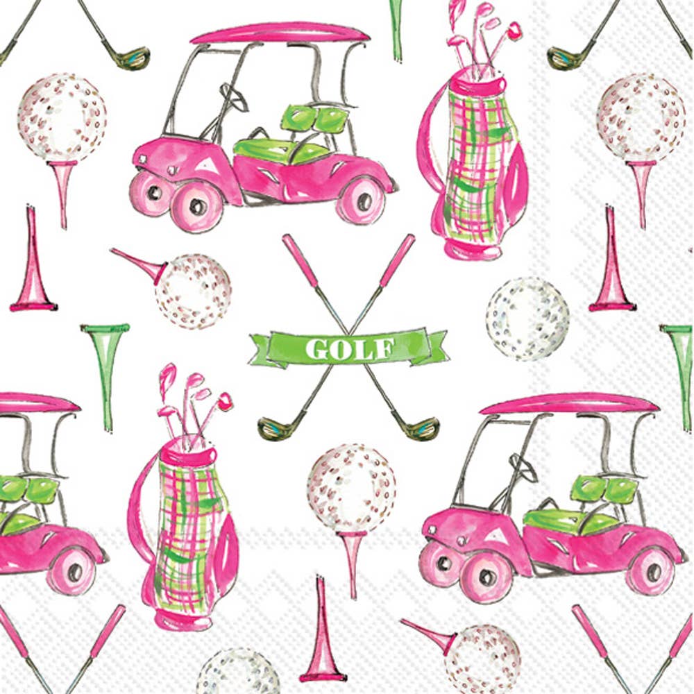Paper Cocktail Napkins Girly Golf