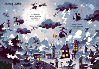 Sparkly Halloween Sticker Book for Kids