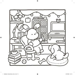 Cozy Crafty Coloring Book