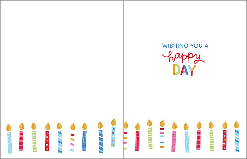 Birthday Greeting Card - Bday Candles