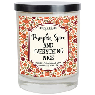 Pumpkin Spice Latte Candle, Fall Soy Wax Candle