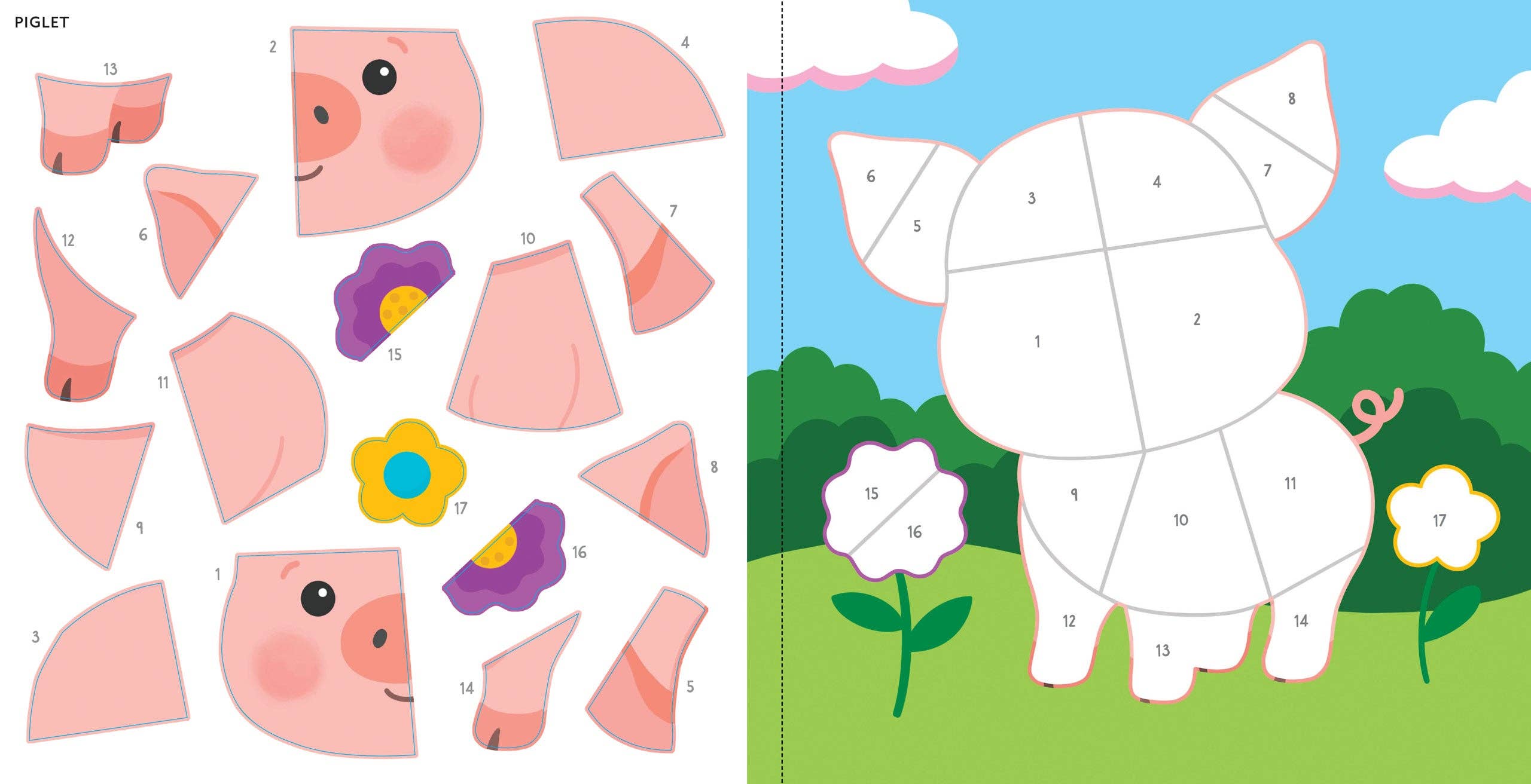 My First Color-by-Sticker Book Baby Animals | Kids Activity Book